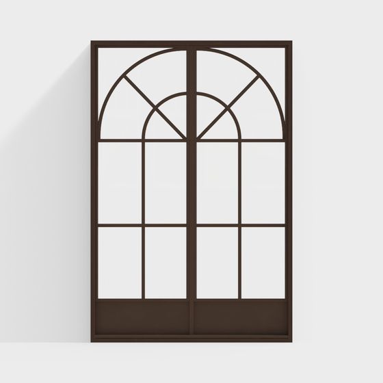 Vintage Arched Window 3D model for Timeless Design