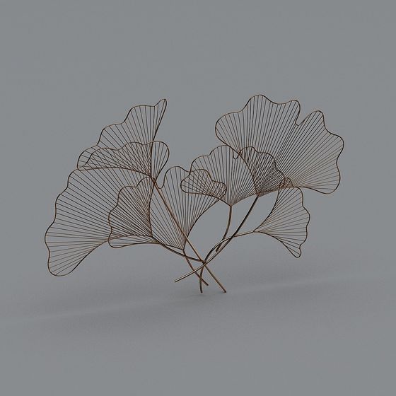 Ginkgo Leaf Sculpture 3D model
