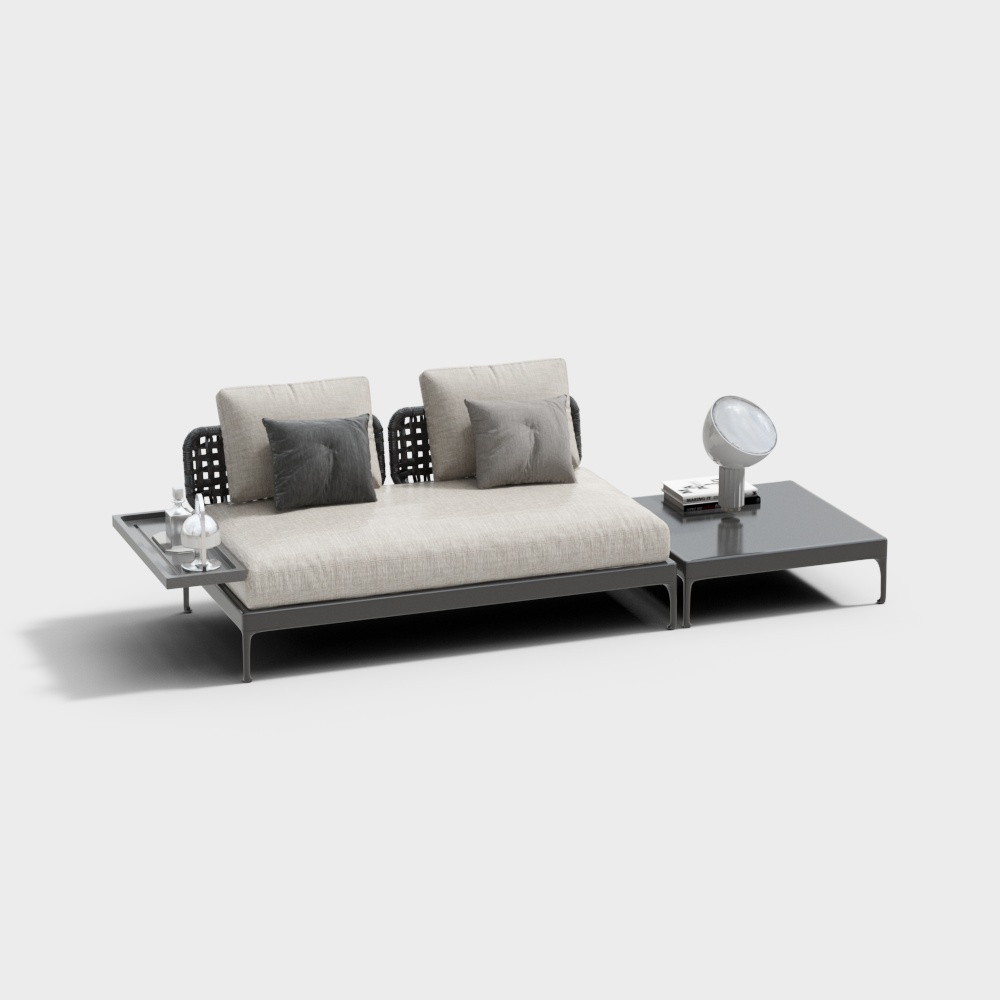 Outdoor multi-person sofa