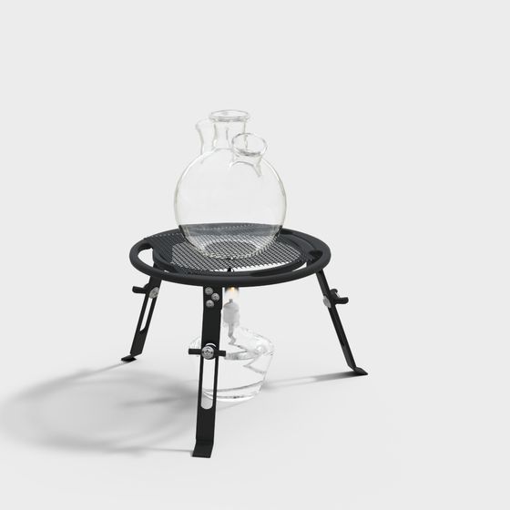 Portable Alcohol Lamp 3D Model Design
