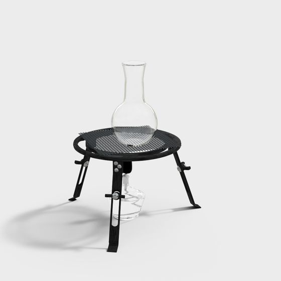 Elegant Foldable Metal Flower Stand 3D model