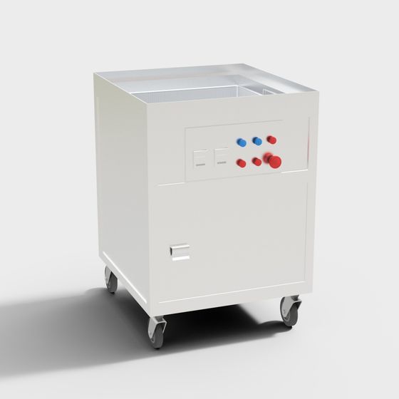 Sleek Utility Cart 3D Model for Design Projects