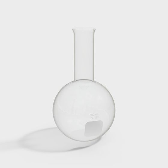500ml Pyrex Flask 3D Model Design