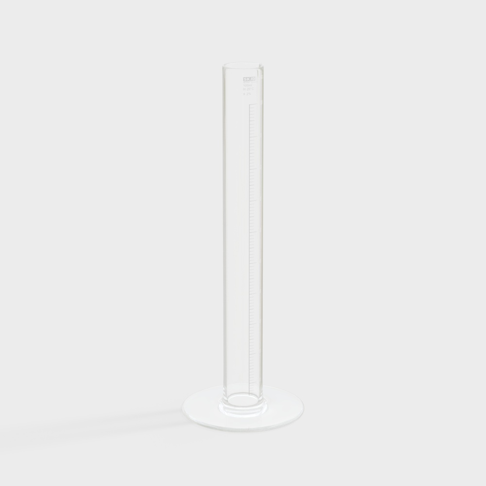 Cylindre de mesure en verre de laboratoire