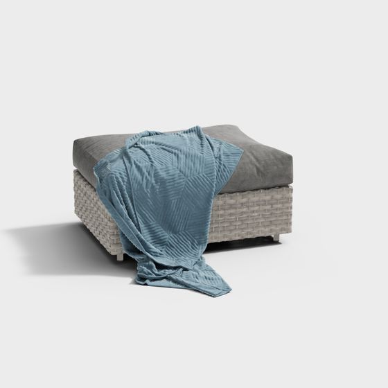 라탄 싱글 소파 실외용