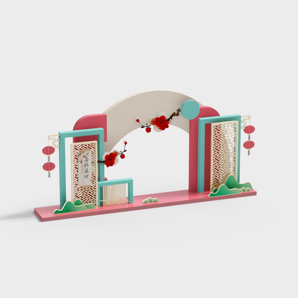 new chinese style wedding background