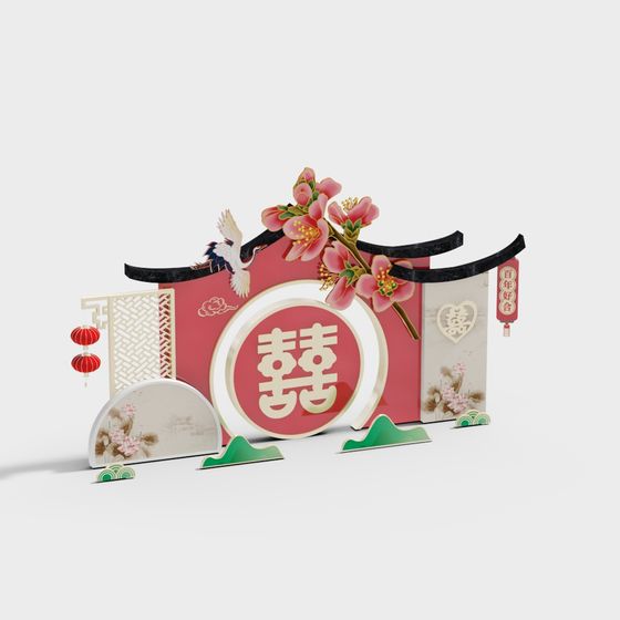 Eastern Aesthetic Inspired 3D Model Design