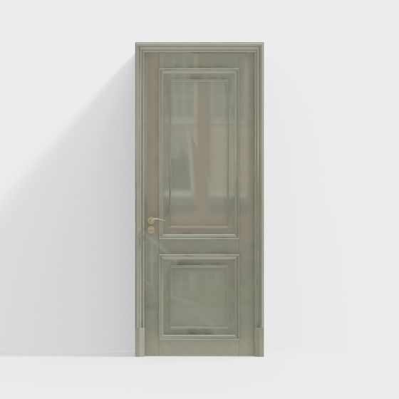 Elegant Classic Glass Door 3D model