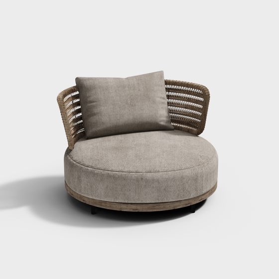 Sofa en rotin simple extérieur