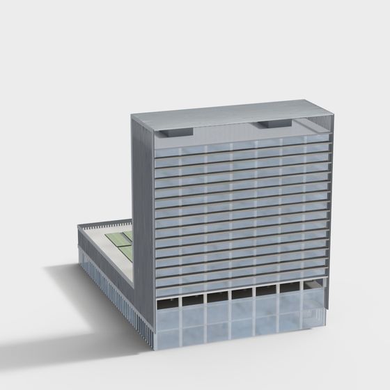 Urban Skyscraper 3D Model