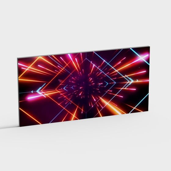 Neon Vortex 3D Model