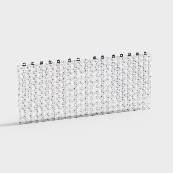 LED Wall 3D Model for Contemporary Spaces