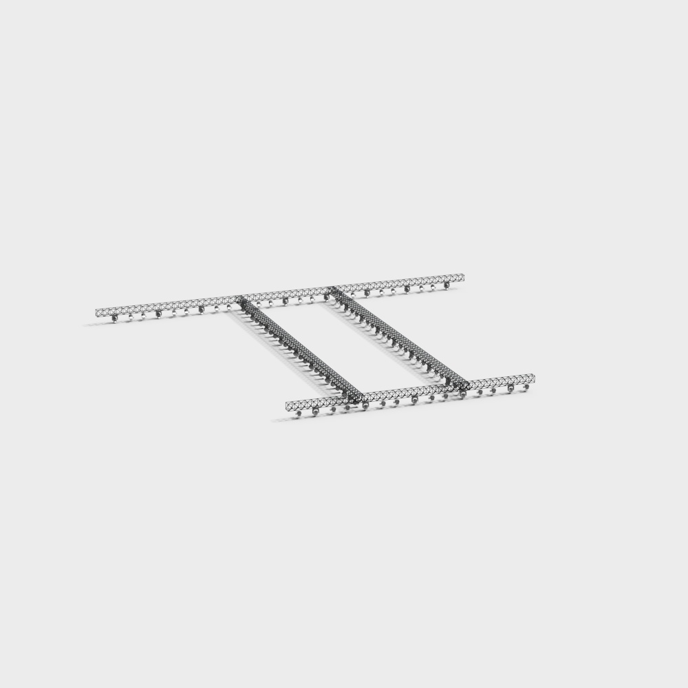 Industrial Track System 3D Model