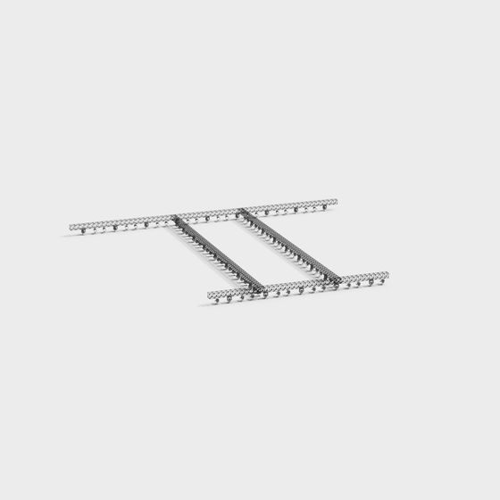 Industrial Track System 3D Model