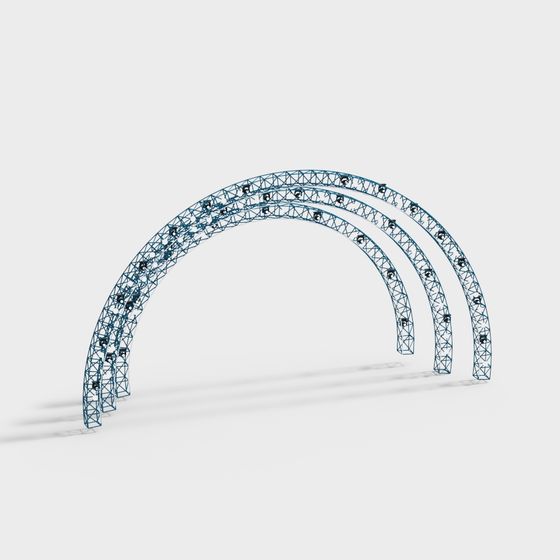Curved Archway 3D model