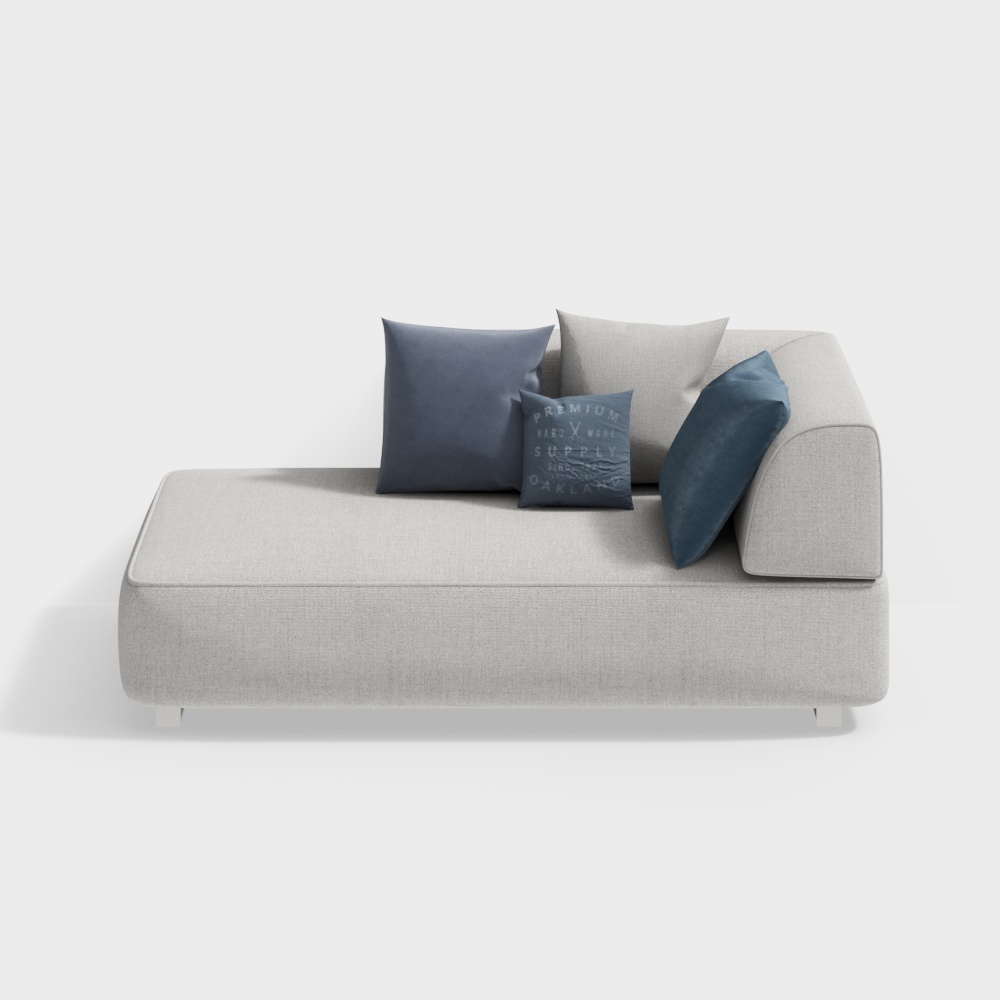cloth sofa with pillows