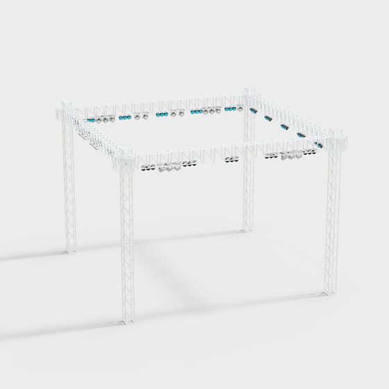 Stage Lighting Rig 3D model
