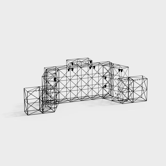 Industrial Staircase 3D model