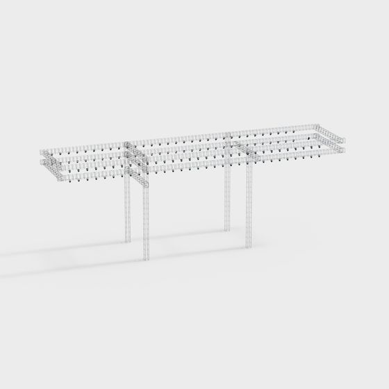 Futuristic Floating Platform 3D model