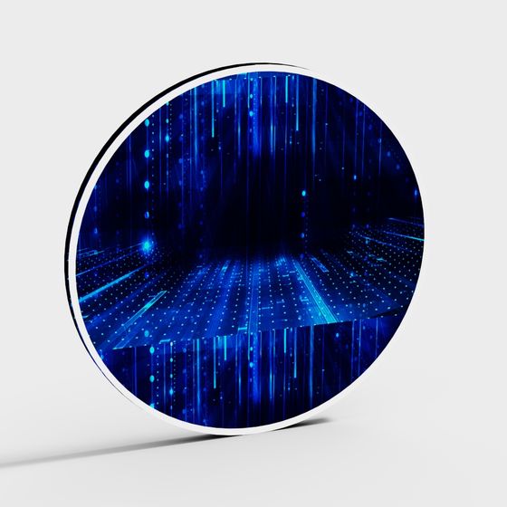 Cyber Space Portal 3D model for Contemporary Projects