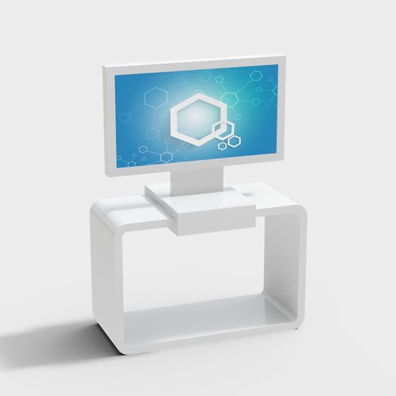 Futuristic Monitor Stand 3D model for Creative Designs