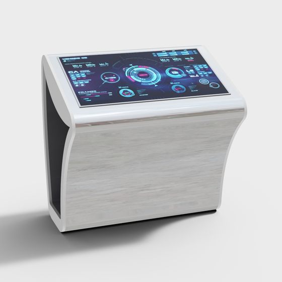 Futuristic Control Panel 3D model