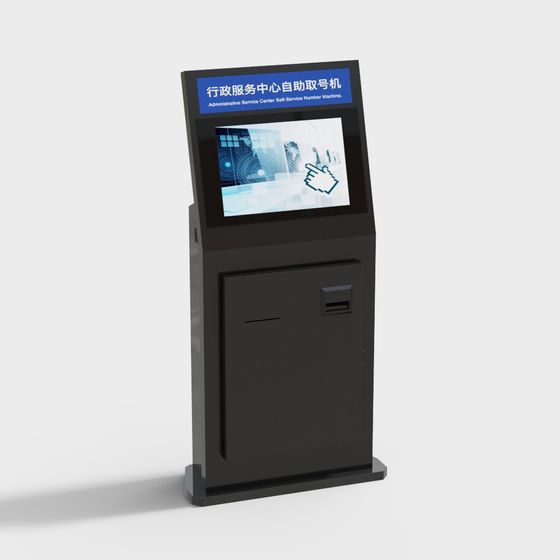 Futuristic Self-service Kiosk 3D model for Modern Spaces