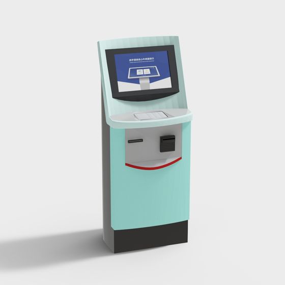 Self-Service Terminal 3D model for Modern Designs