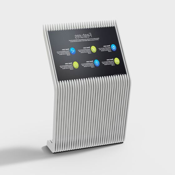 Futuristic Low-Poly Smart Display 3D model