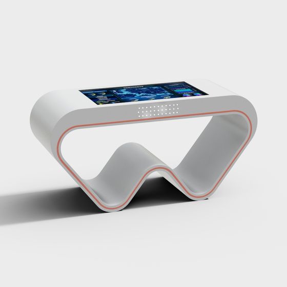 Smart Touch Coffee Table 3D model for Future Living Rooms