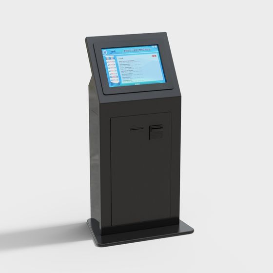 Modern Self-Service Kiosk 3D Model for Creative Projects