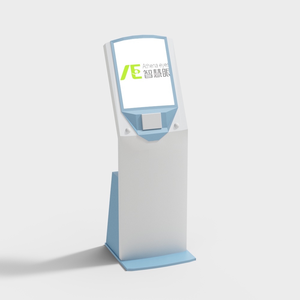 Smart Information Kiosk Low-Poly 3D model