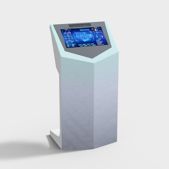Futuristic Interactive Terminal 3D model
