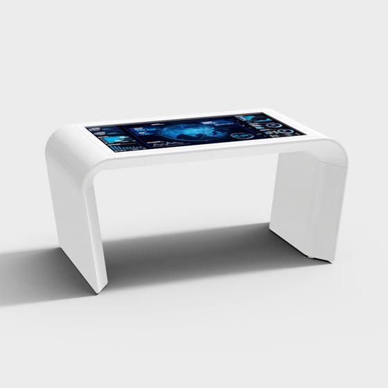 SmartTouchDesk 3D model for Futuristic Spaces
