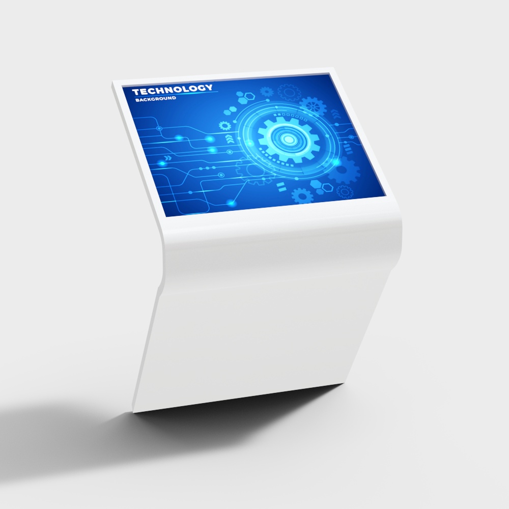 Futuristic Tech Display Stand 3D model