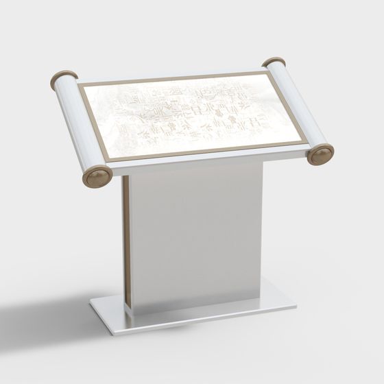 Ancient Scroll Display Stand 3D model