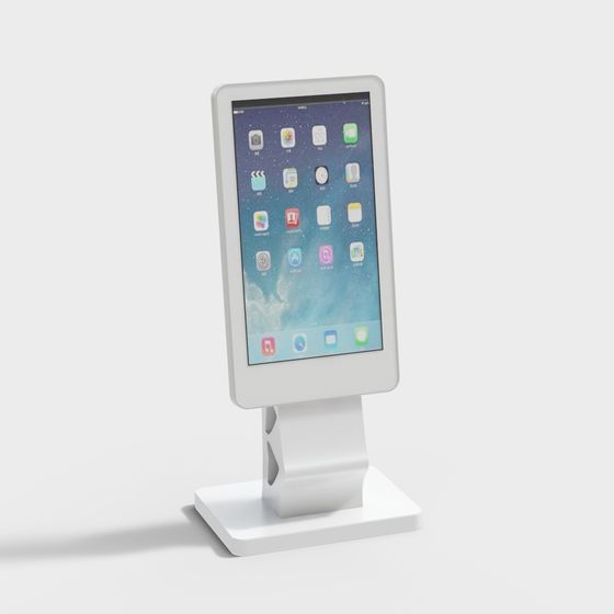 Sleek Low-Poly Smart Tablet Stand 3D model