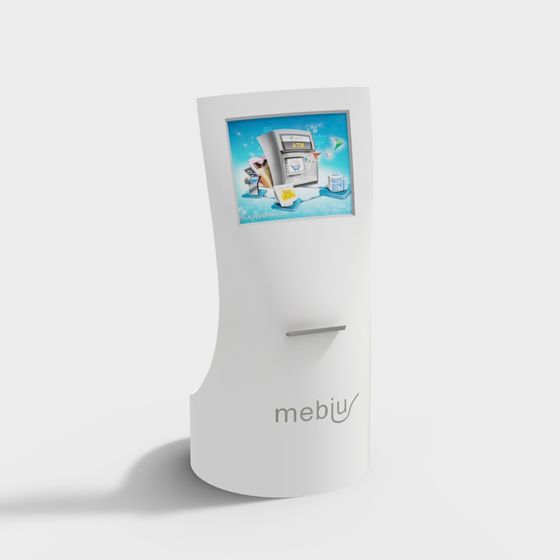 Mebiu Interactive Kiosk 3D model for Modern Design