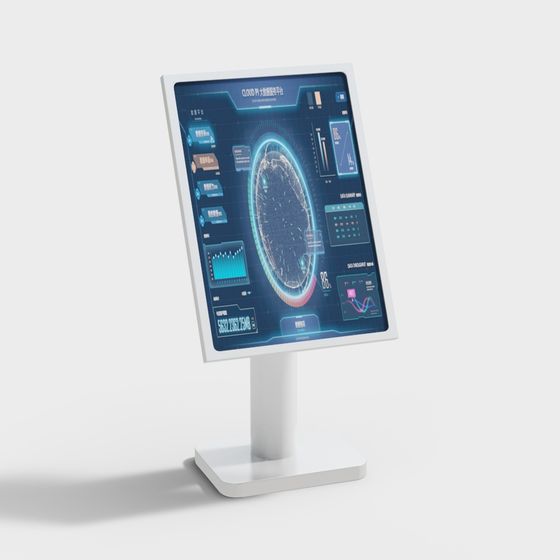 Futuristic Smart Display Screen 3D model
