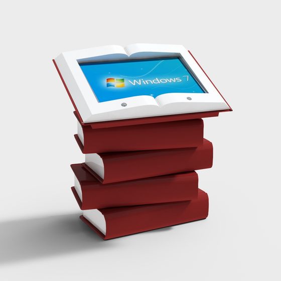 Realistic Stacked Books 3D model