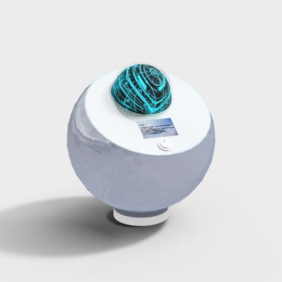 Futuristic Light Sphere 3D model