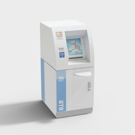 Stylish Urban ATM 3D model for Creative Projects