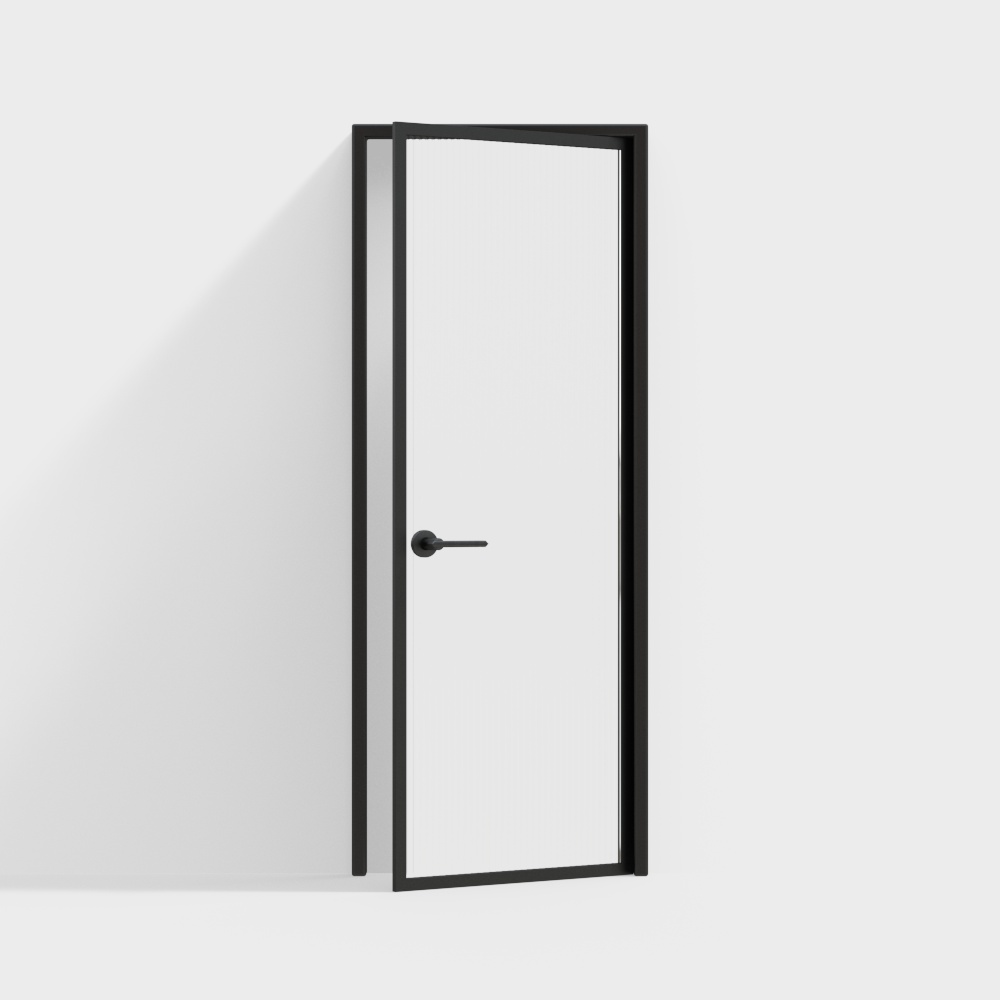 Modern minimalist door. - Open