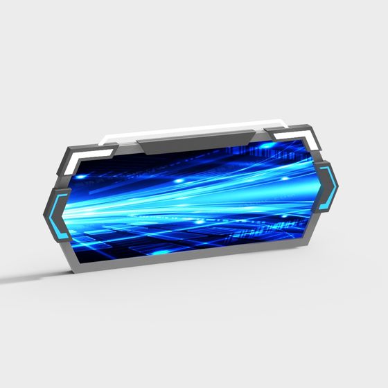 Futuristic Low-Poly 3D Model for Creative Projects