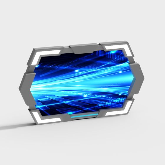 Futuristic Tech Interface 3D model