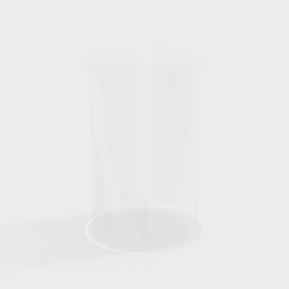 Laboratory glass graduated cup