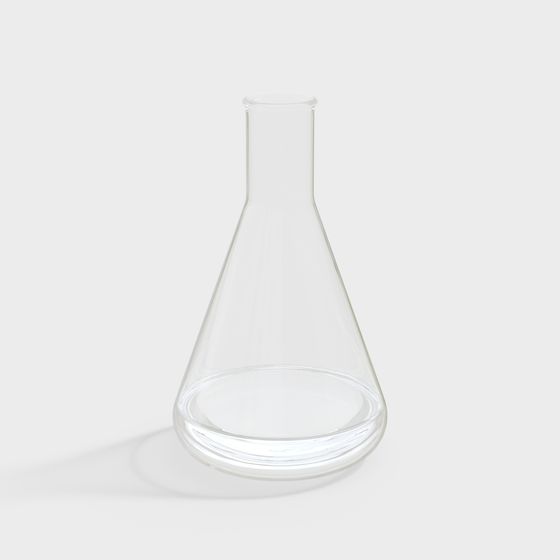 Stylish Conical Flask 3D model for Design Projects