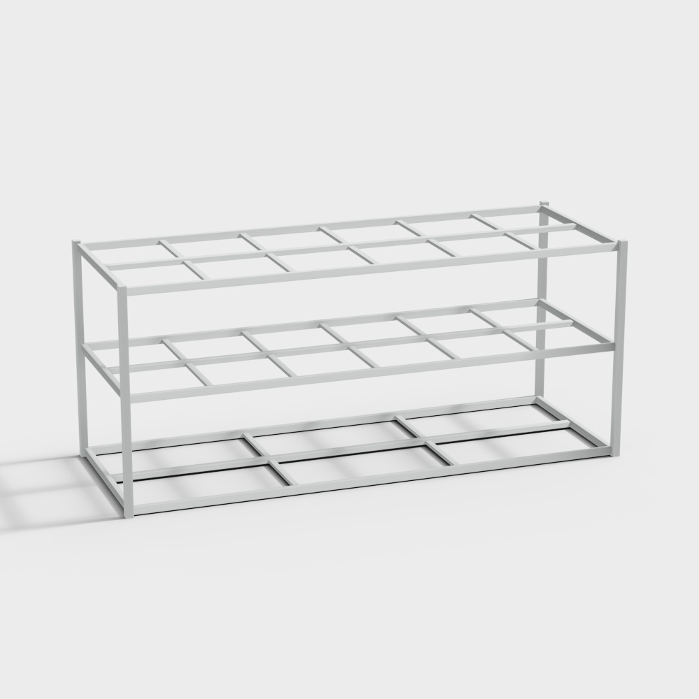 Laboratory glass test tube rack