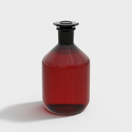 Vintage Drug Bottle 3D model