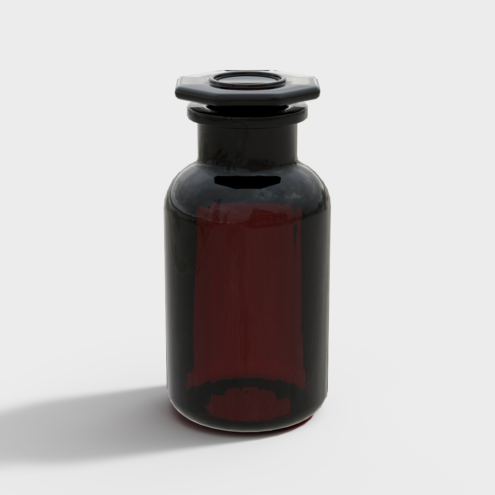 contenedor de vidrio de laboratorio